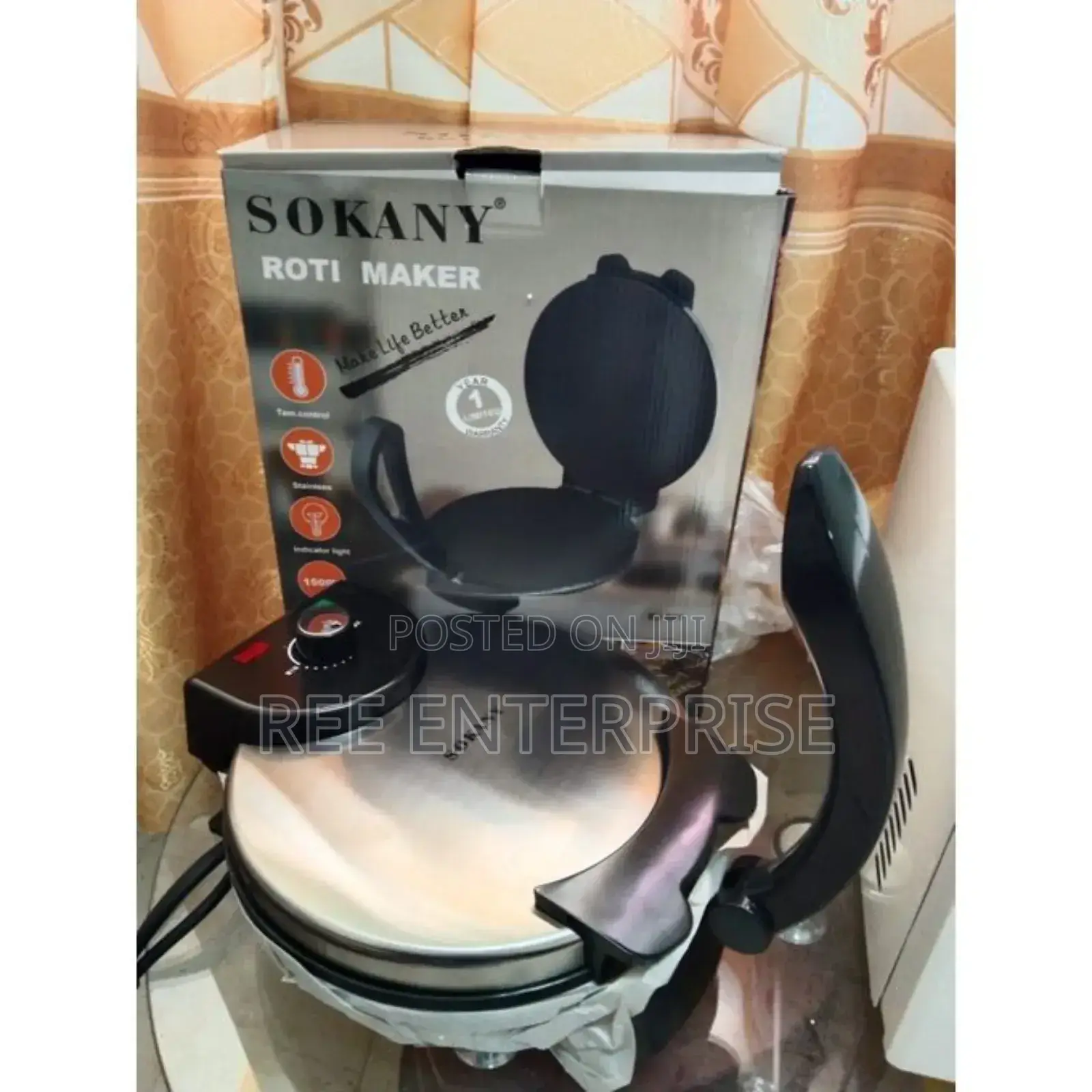 *Chapati Maker*
 *
Brand: *Sokany*