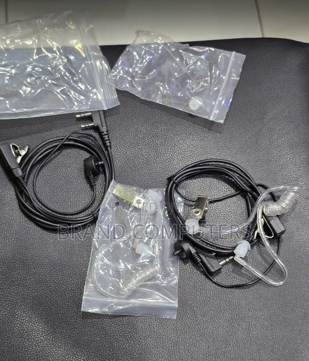 2 Pin Walkie Talkie Earpiece Clear Tube