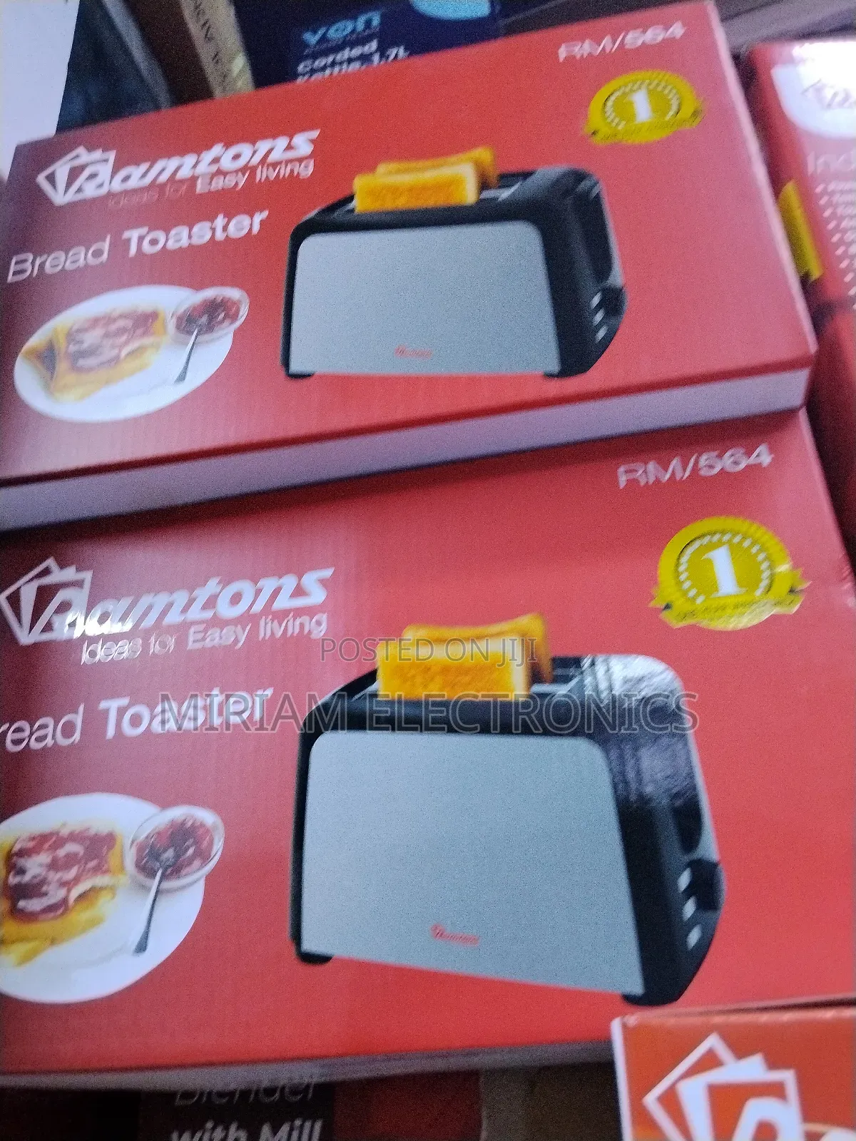 Ramtons 2 Slice Top Up Toaster Stainless Steel
