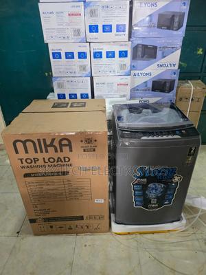 Mika Washing Machine, 10kg, Fully Automatic, Top Load, Dark Silver - thumbnail 2
