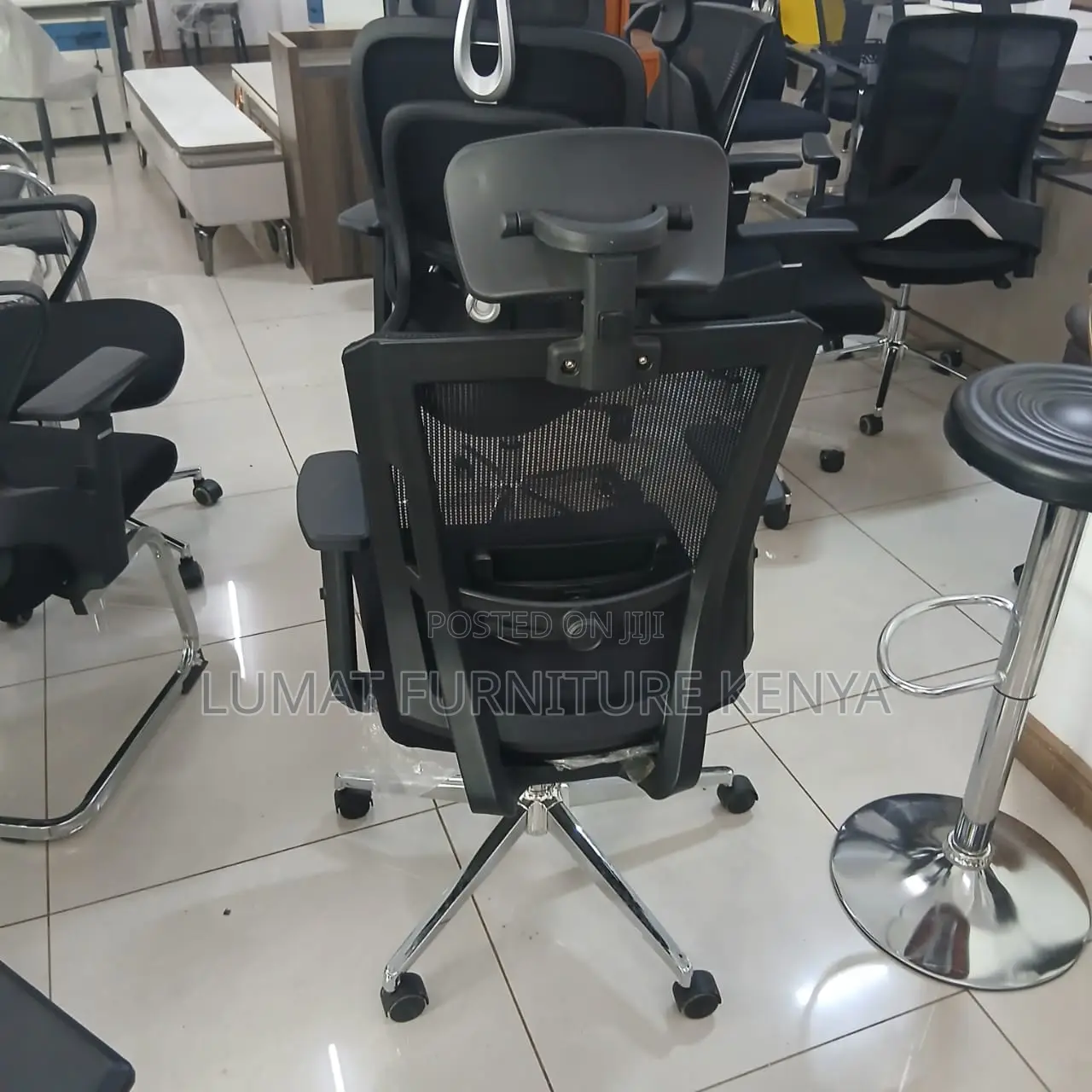 High Back Black Office Seat