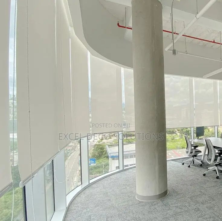 Sunscreen Roller Blinds for Large Windows – Perfect for Open Spaces