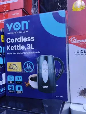 Von 3 Litres Cordless Electric Kettle