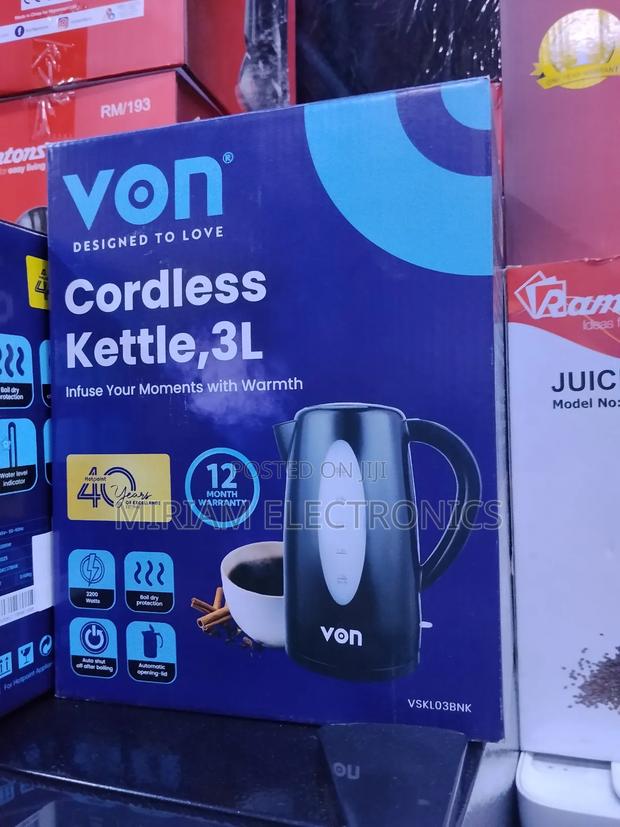 Von 3 Litres Cordless Electric Kettle - thumbnail 2
