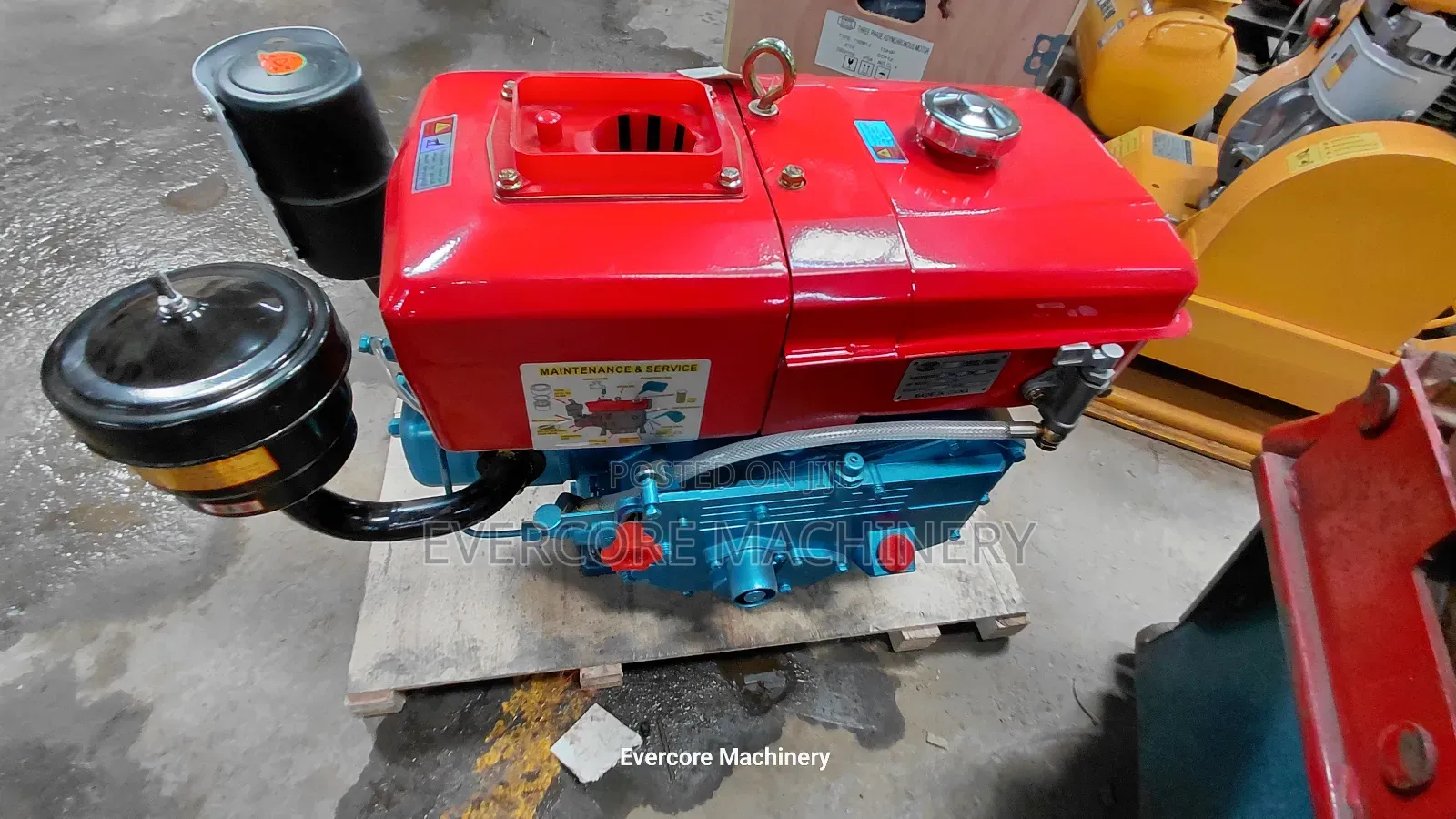 Watercooled Engine 7.5hp Diesel Powered Manual Start.