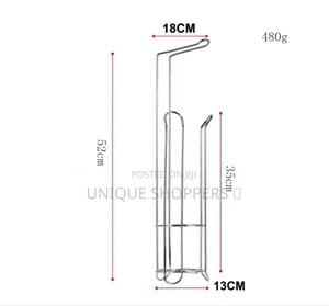 Tissue Holder/Tissue Stand Stainless Steel Floor Standing Paper Roll