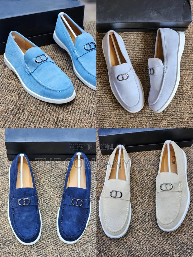 Quality Dior Soft Sued Casual Rubber Sole Loafers