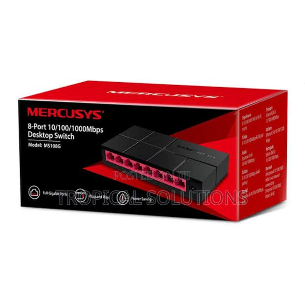 Mercusys Ms108 8-Port 1000mbps Desktop Switch - thumbnail 3