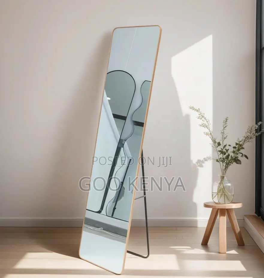 Home Mirror; Modern Floor Standing Glass Dressing Mirror for Bedroom