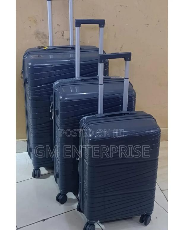 *Unbreakable Double Zip Rubber Suitcase Pp 3-in-1 Suitcase Set* - thumbnail 2