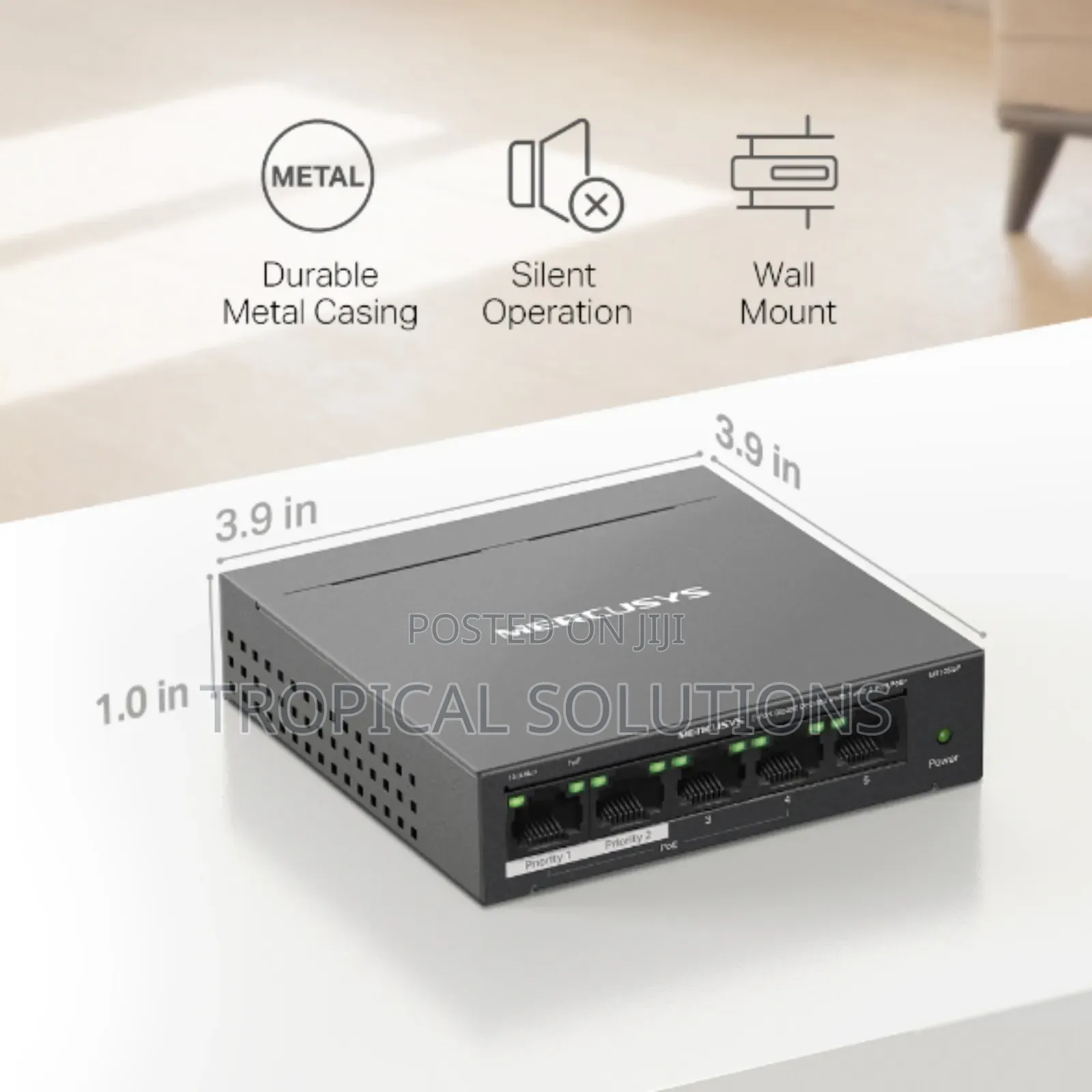 Mercusys Ms105gp 5 Port Gigabit Desktop Switch 4 Port Poe