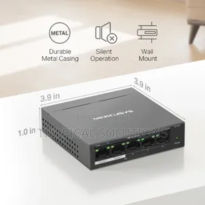 Mercusys Ms105gp 5 Port Gigabit Desktop Switch 4 Port Poe