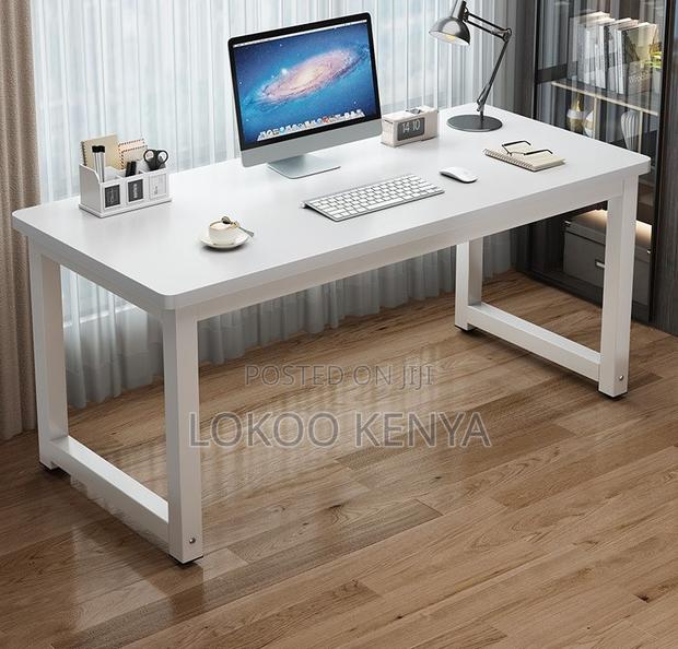 Office Desk; White Computer Modern Home Office Desk(120cm by 60cm)