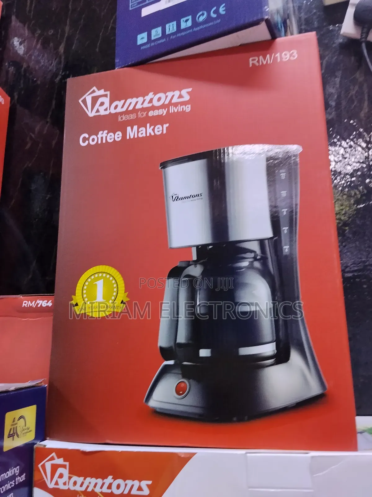 Ramtons Rm 193 Coffee Maker 1.5 Litres