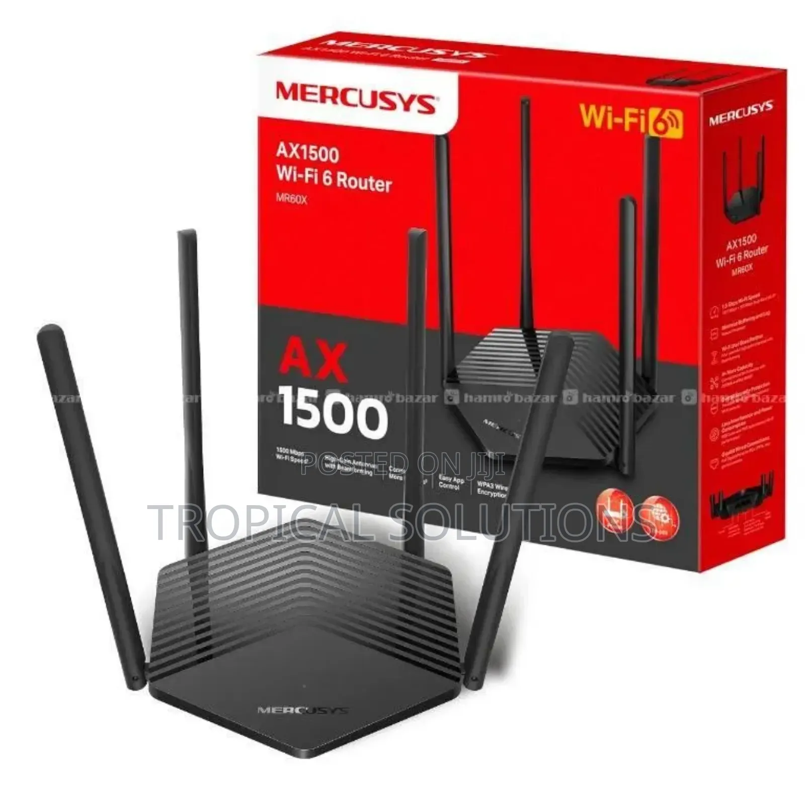 Mercusys Mr60x Ax1500 Dual Band Wifi 6 Router