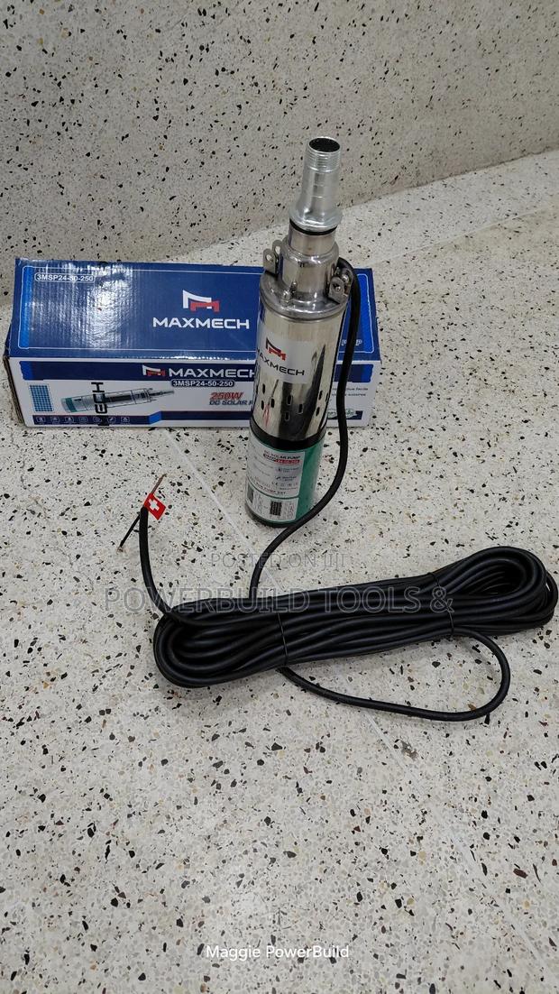 Maxmech 250w Dc Solar Submersible Pump Upto 50m