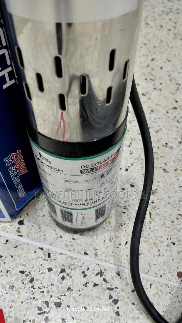 Maxmech 250w Dc Solar Submersible Pump Upto 50m - thumbnail 4