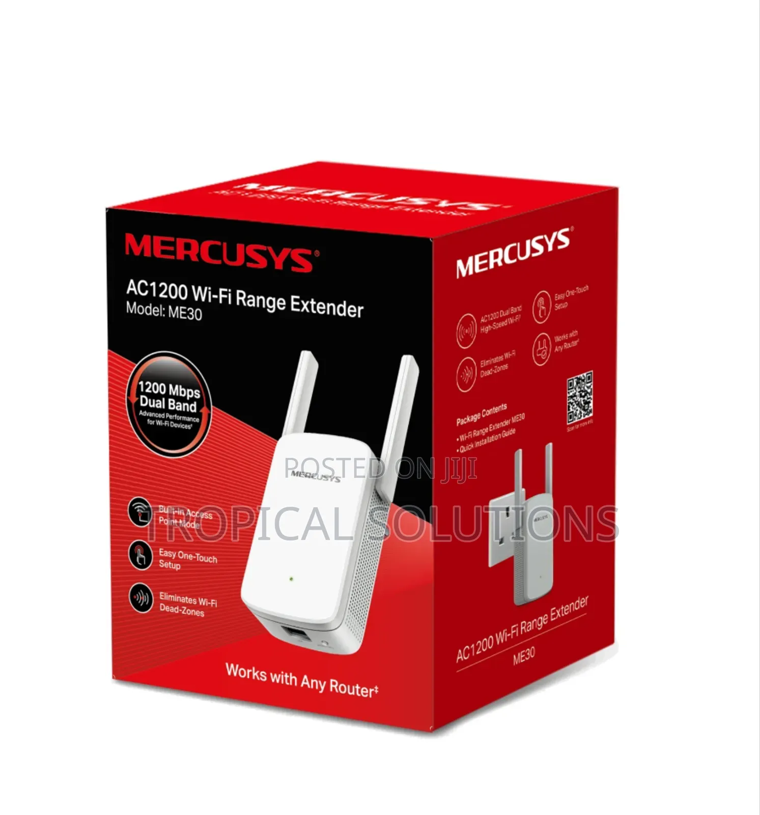 Mercusys Me30 Ac1200 Wifi Range Extender