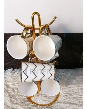*Gold Zig Zag Tree Cups/Mugs