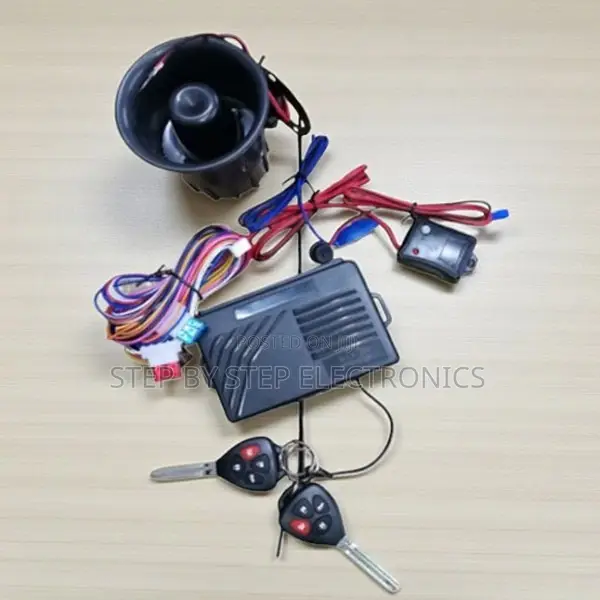 Plug and Play Car Security Alarm Kit With Dual Flip Key Remotes