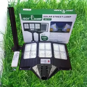 Jsot 500w Solar Street Light Outdoor Security With Wide Beam Design