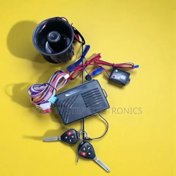 Reliable Car Burglar Alarm Kit With Two Flip Keys Remote Controls