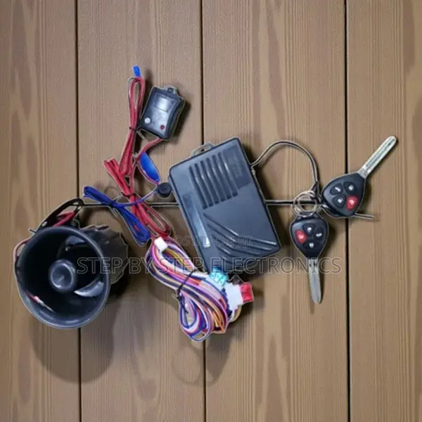 Low Cost Car Security System Kit With Two Flip Key Remotes Siren