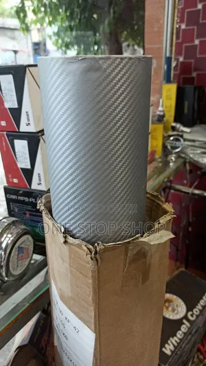 Silver Carbon Finish Style Vinyl Wrap 1.5mx1m