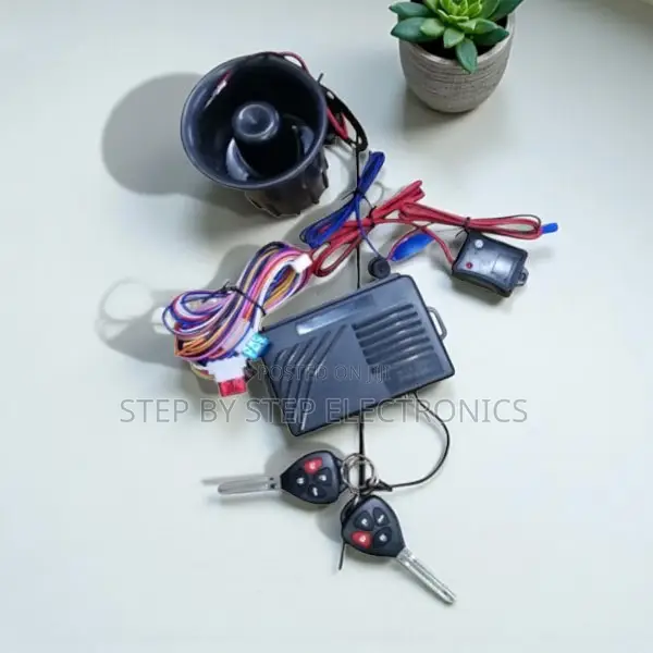 High Tech Car Protection Alarm Kit With Two Flip Key Remotes