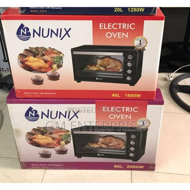 Nunix 4 Knob Settings 40 Litres Electric Rotisserie Oven