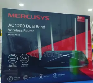 Mercusys Ac12 Ac1200 Dual Band Wireless Router