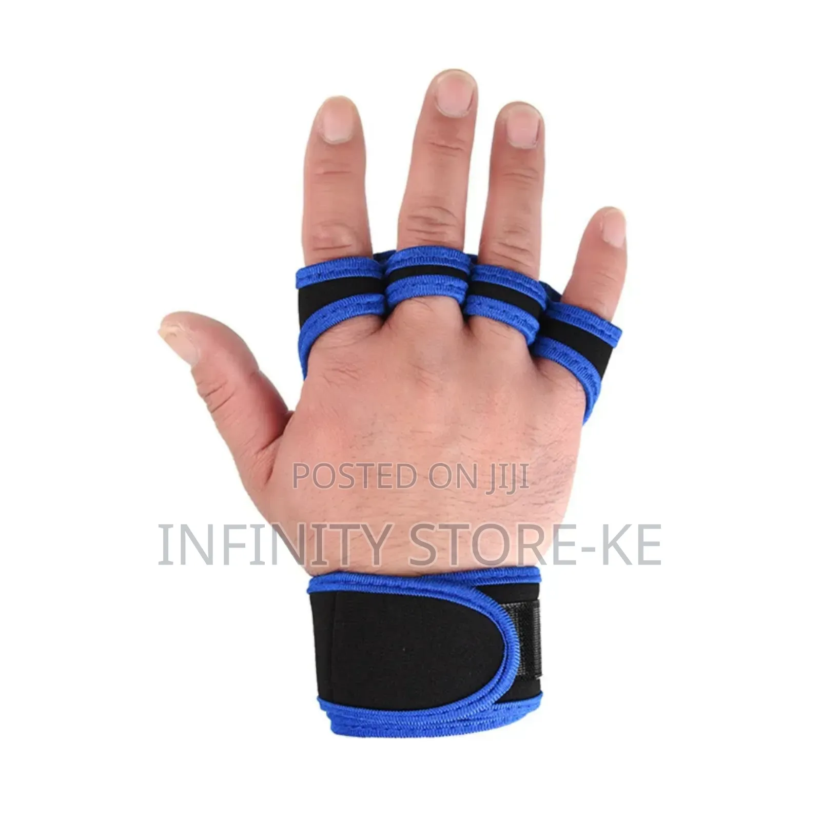 Blue Anti-Slip Weight Lifting Gym /Cycling/Exercise Gloves