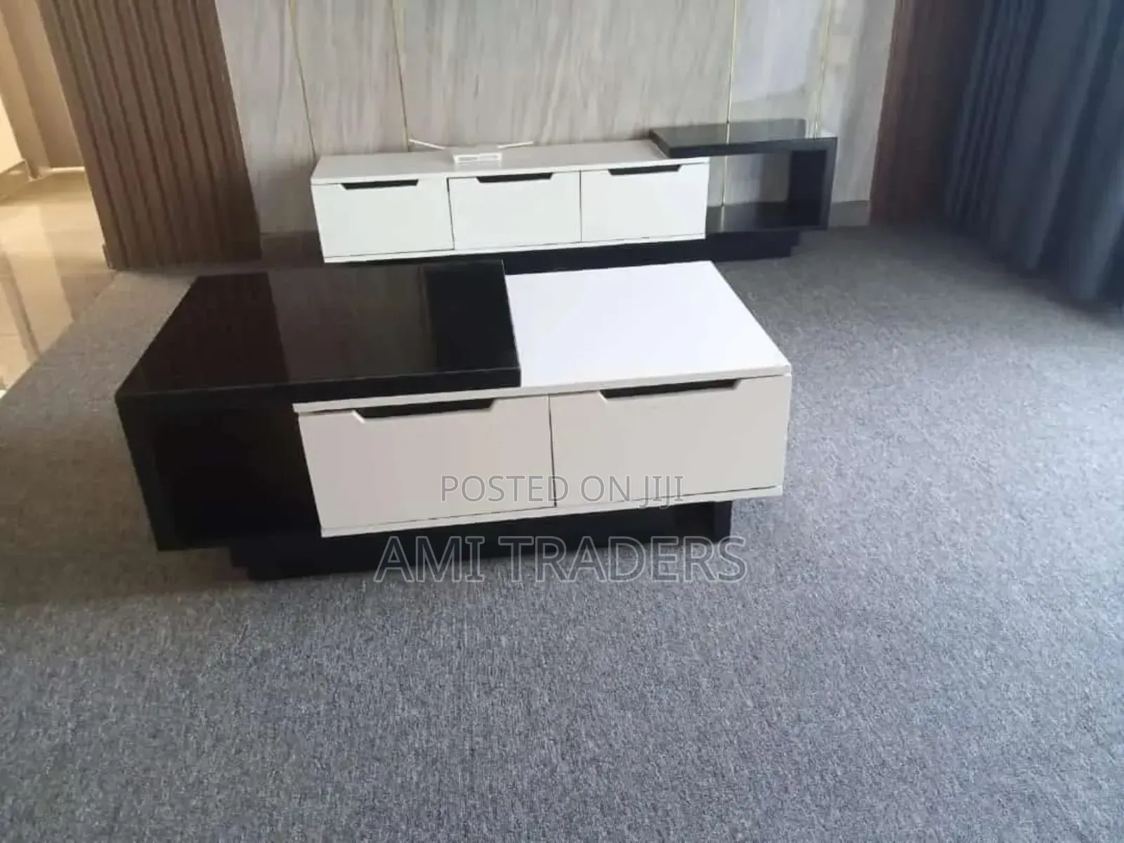 White Black Tv Stand With Coffee Table
