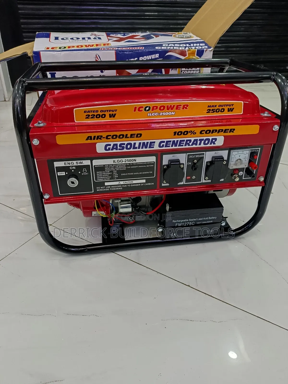 Icona England 2.5kw Keystart Gasoline Generator