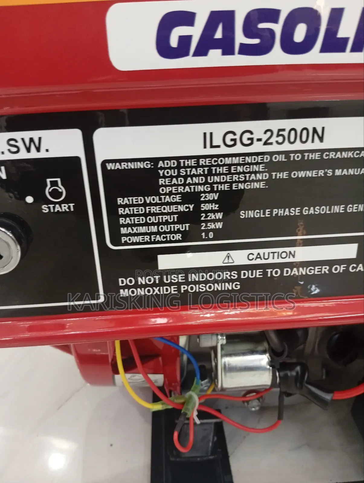 2.5kva Icona Air-Cooled Gasoline Generator With Key Start