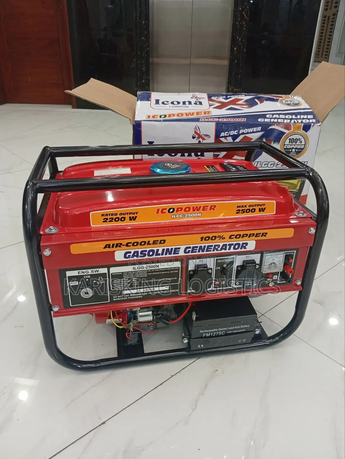 2.5kva Icona Air-Cooled Gasoline Generator With Key Start