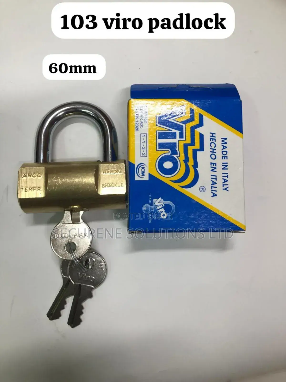 Viro 103 Cylindrical Padlock With A 60mm Body