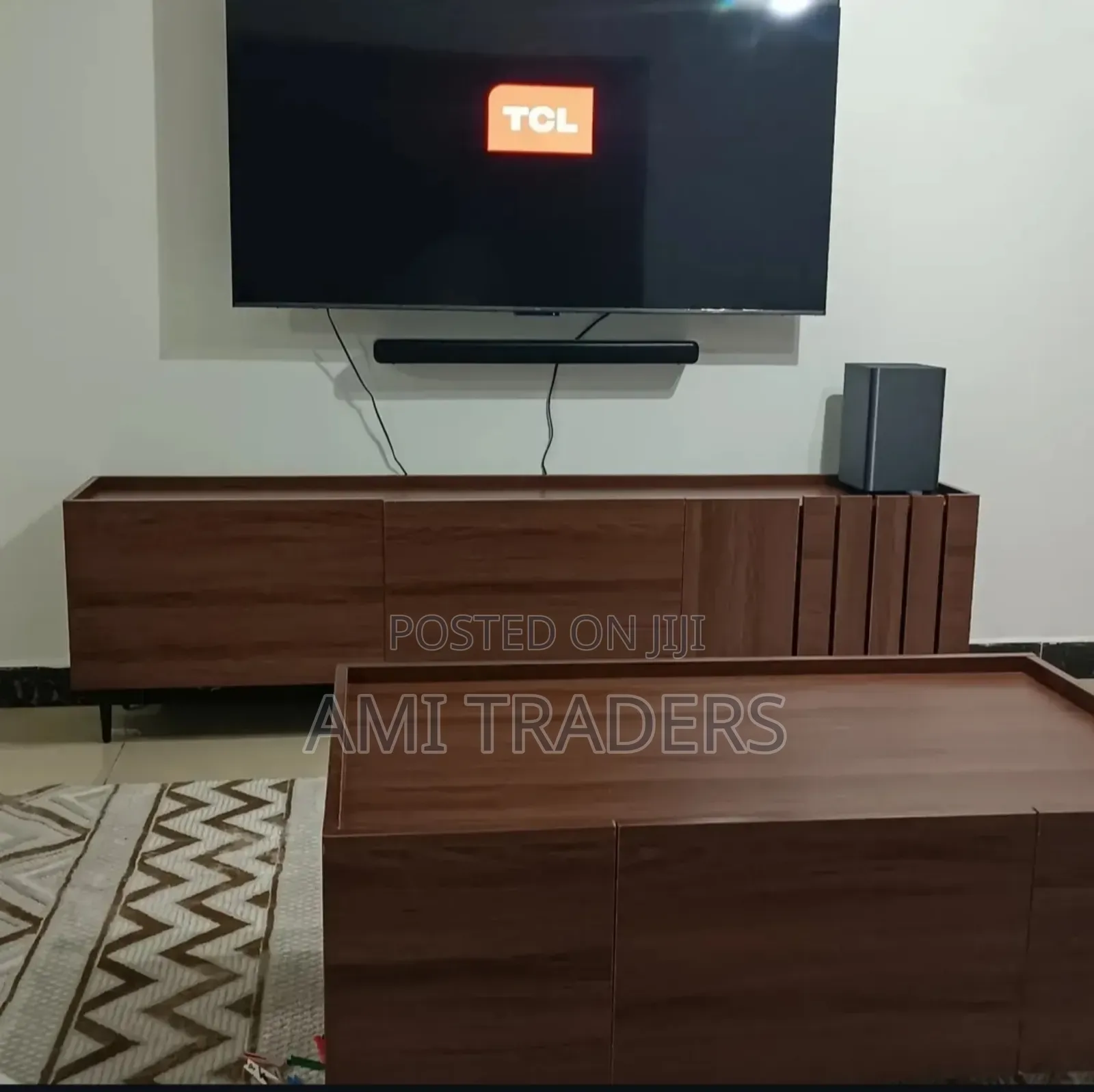 Brown Walnut Tv Stand (6ft)