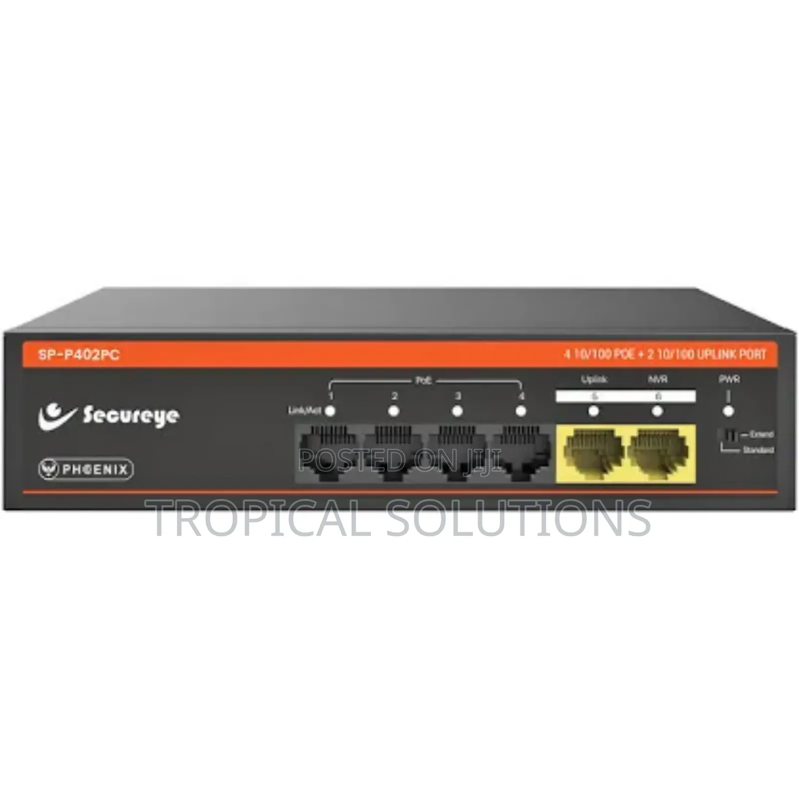 Secureye 4 Port Gigabit Poe + 2ge Uplink+ 1 SFP Switch