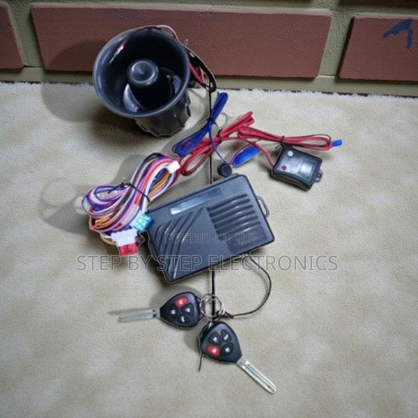 Premium Car Vehicle Anti-Theft Security Kit With Two Flip Key Remotes