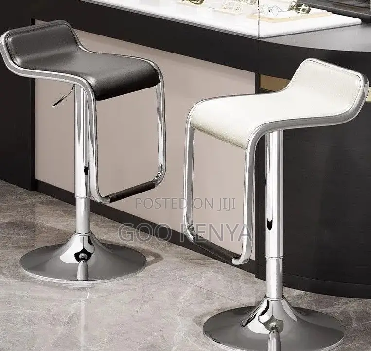 Home Stool; Adjustable Metal Counter Stool With Seat and Swivel Base