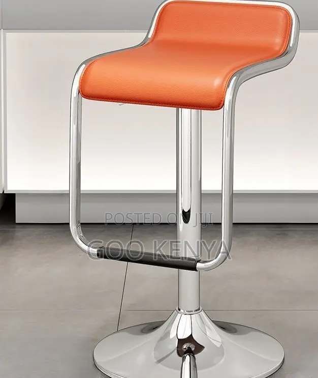 Home Stool; Adjustable Metal Counter Stool With Seat and Swivel Base