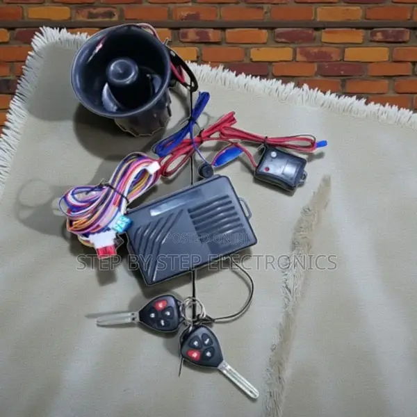 Durable Anti-Theft Car Alarm System With Dual Flip Key Controls