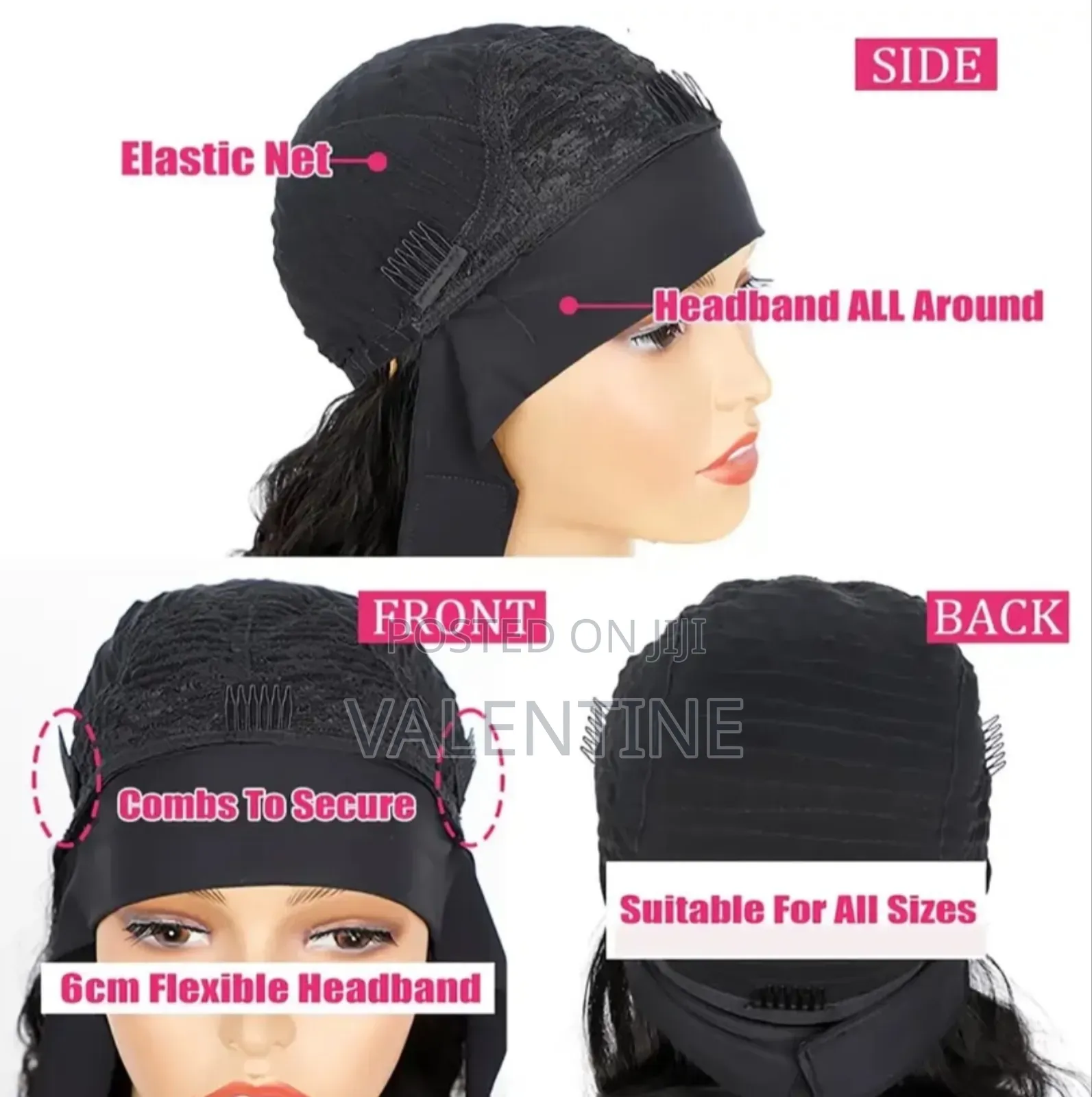 Headband Wig Short Bob Wigs