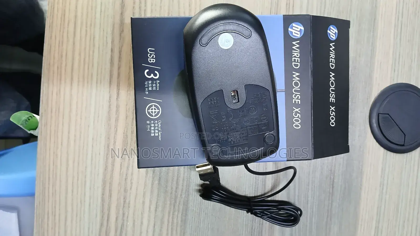Hp X500 Wired Usb Optical Mouse