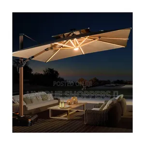 High Quality 3m High Quality Canvas Outdoor Umbrella