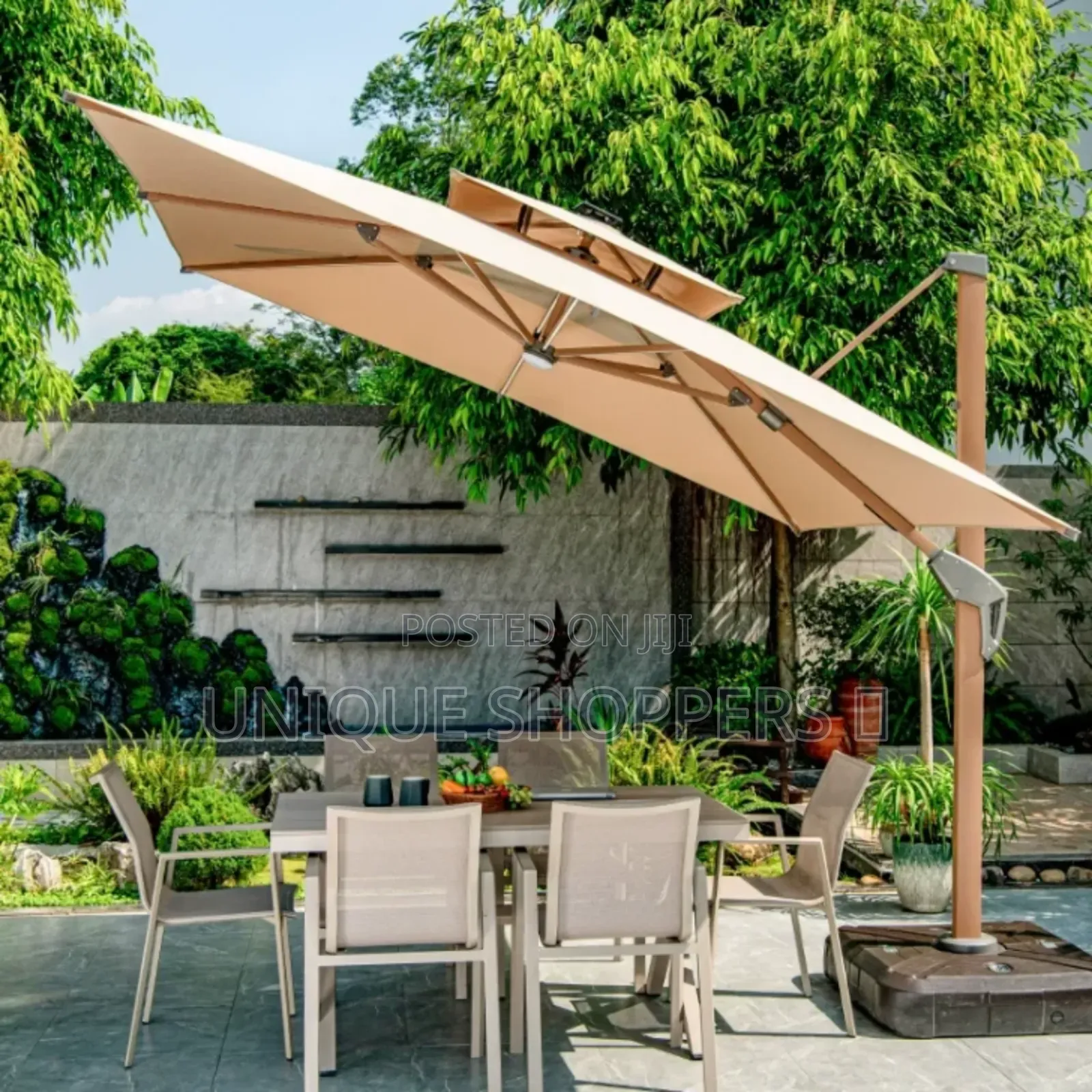High Quality 3m High Quality Canvas Outdoor Umbrella