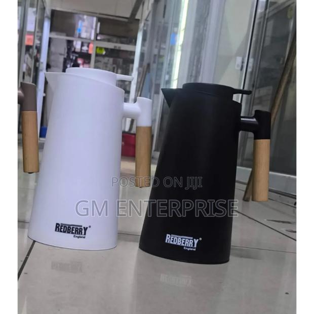 1l Redberry Flask With Bamboo Handle