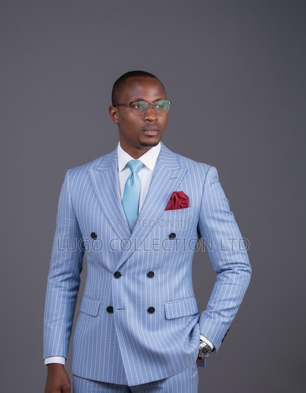 Sky Blue Pinstripe Suit