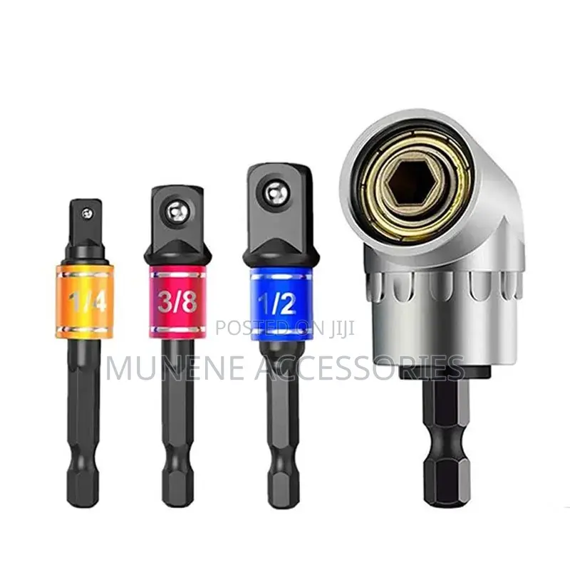 Angle Screwdriver Set Adapter Drill Bit Angle Tool 1/4inch Hex Socket
